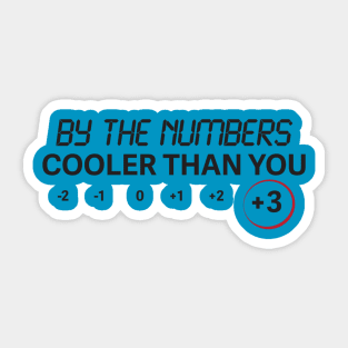 By the Numbers Sticker